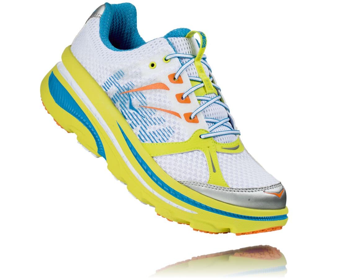 Hoka One One Bondi B South Africa - Mens Road Running Shoes - White,SVMKQ-9385